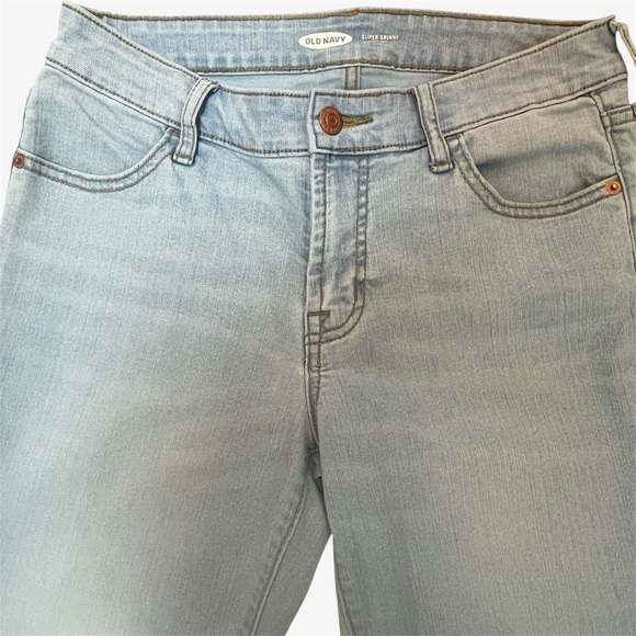Old Navy Mid-Rise Super Skinny Jeans (Light Wash, Size 4) - Picture 7 of 10